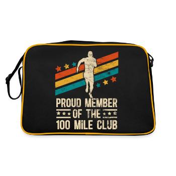 100 Mile Club Ultra Run Trail Running Ultrarunners - Retro Bag - black/gold - Back