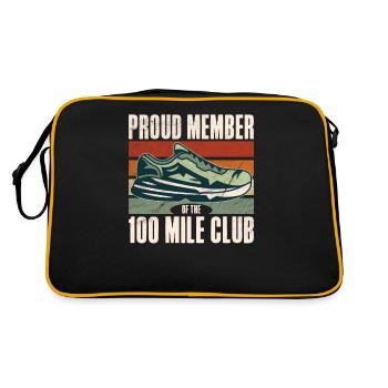 100 Mile Club Ultra Run Trail Running Ultrarunners - Retro Bag - black/gold - Back