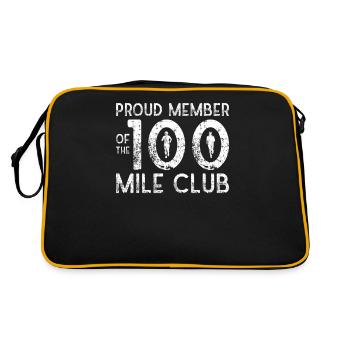 100 Mile Club Ultra Run Trail Running Ultrarunners - Retro Bag - black/gold - Back