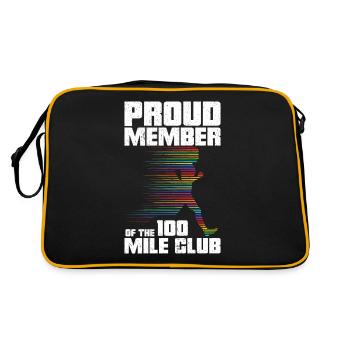 100 Mile Club Ultra Run Trail Running Ultrarunners - Retro Bag - black/gold - Back