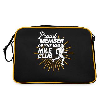 100 Mile Club Ultra Run Trail Running Ultrarunners - Retro Bag - black/gold - Back