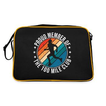 100 Mile Club Ultra Run Trail Running Ultrarunners - Retro Bag - black/gold - Back