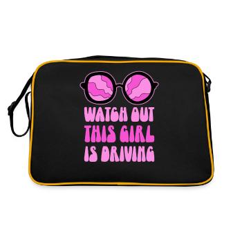 Driving licence test Driving test - Retro Bag - black/gold - Back