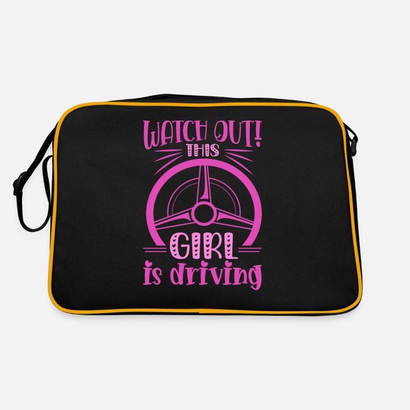 Driving licence test Driving test Retro Bag
