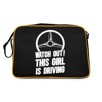 Driving licence test Driving test - Retro Bag - black/gold - Back