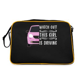 Driving licence test Driving test - Retro Bag - black/gold - Back