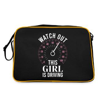 Driving licence test Driving test - Retro Bag - black/gold - Back