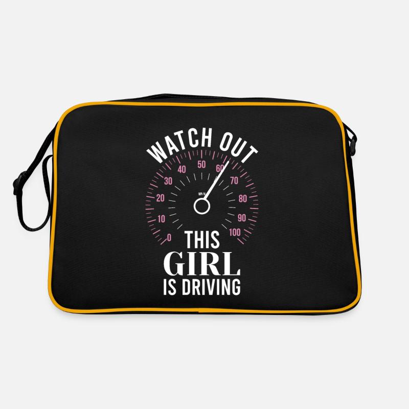 Driving licence test Driving test Retro Bag