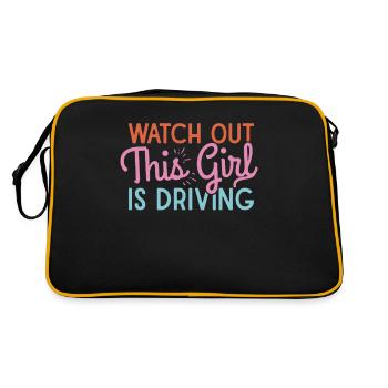 Driving licence test Driving test - Retro Bag - black/gold - Back