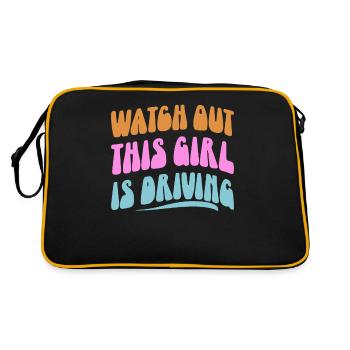 Driving licence test Driving test - Retro Bag - black/gold - Back