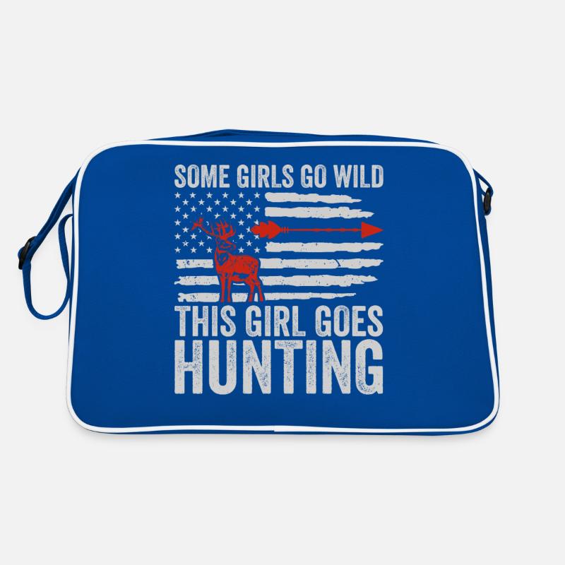 Chasseuse de cerf Chasseuse Disant Chasse Sac Retro