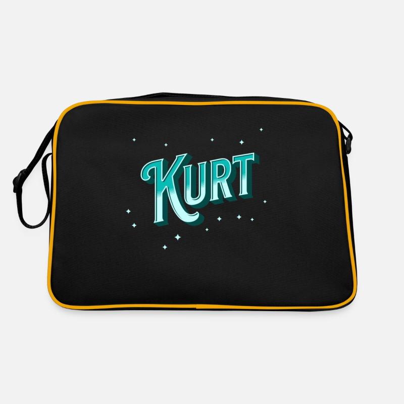 Kurt name personalized Retro Bag