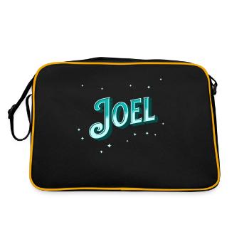 Joel nom personnalisé - Sac Retro - noir/or - Dos