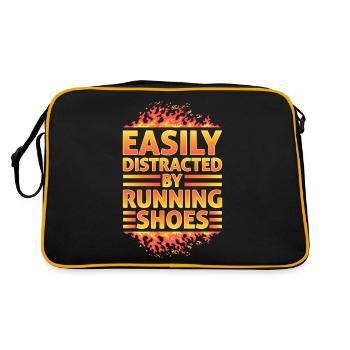 Distrait par les chaussures de course - Runner Laufen Runner - Sac Retro - noir/or - Dos
