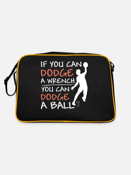 Sport d’équipe de ballon chasseur vintage - Sac Retro - noir/or - Dos