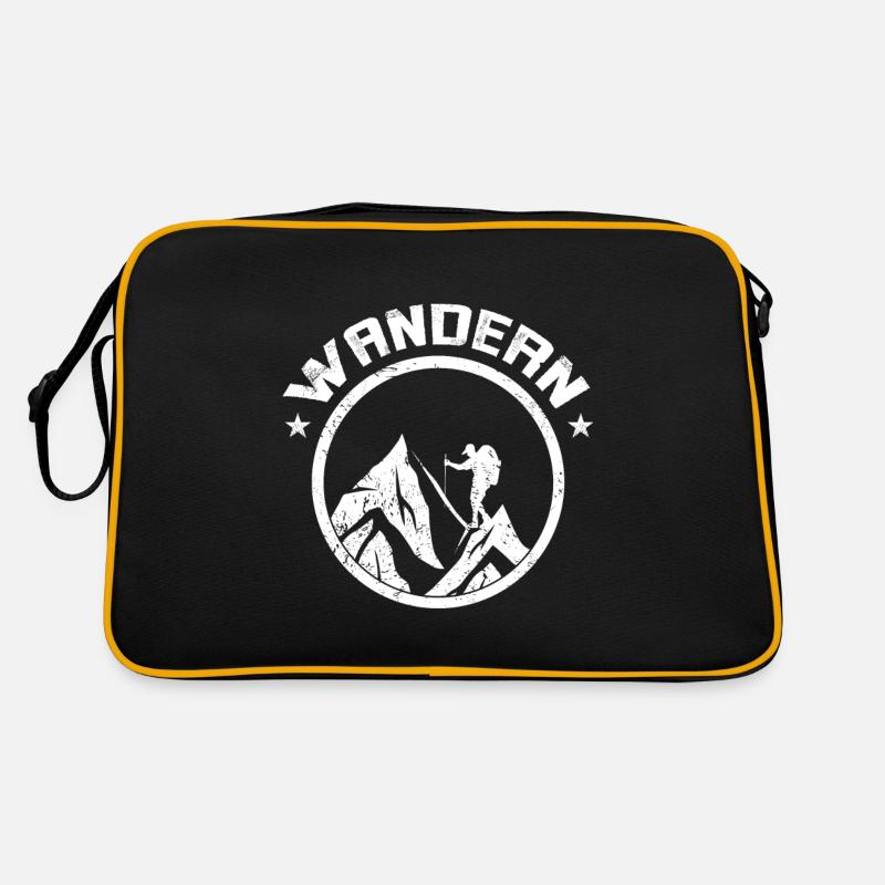 WANDERN 2 - Retro Tasche - Schwarz/Gold