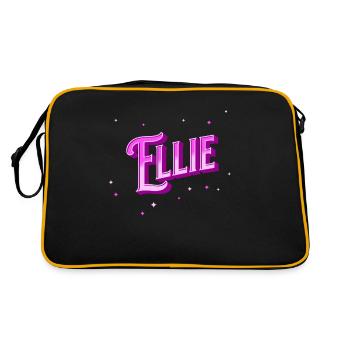 Ellie nom personnalisé - Sac Retro - noir/or - Dos