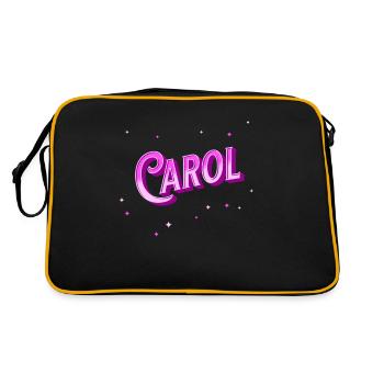 Carol's name personalized - Retro Bag - black/gold - Back