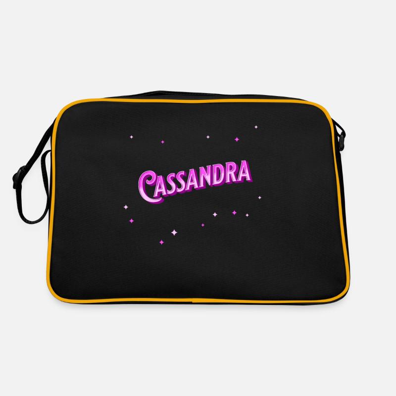 Cassandra Namen personalisiert Retro Tasche