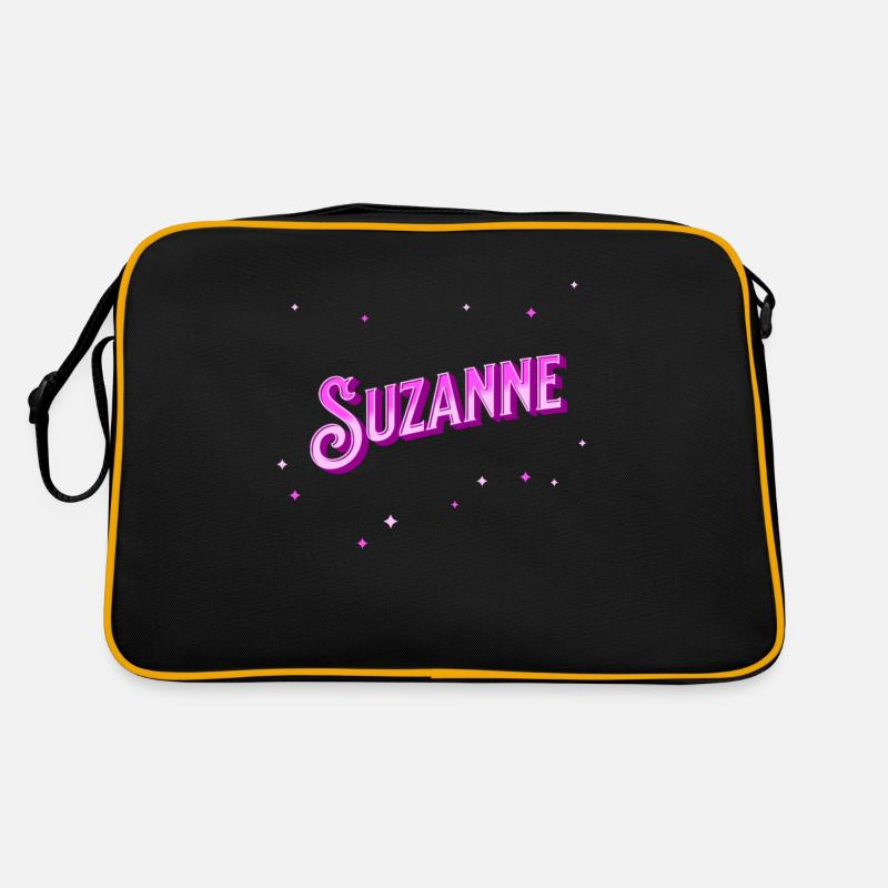 Suzanne name personalized Retro Bag