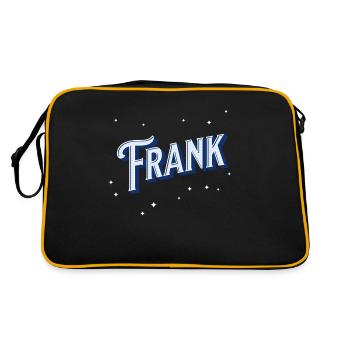 Frank name personalized - Retro Bag - black/gold - Back