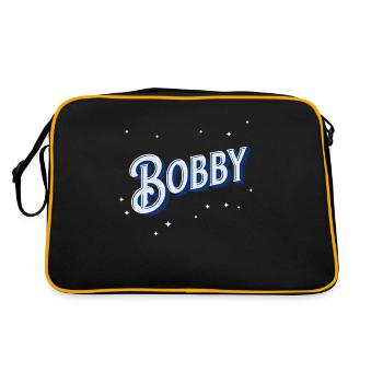 Bobby name personalized - Retro Bag - black/gold - Back