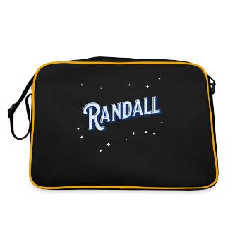 Randall's name personalized - Retro Bag - black/gold - Back