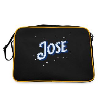 Jose's name personalized - Retro Bag - black/gold - Back