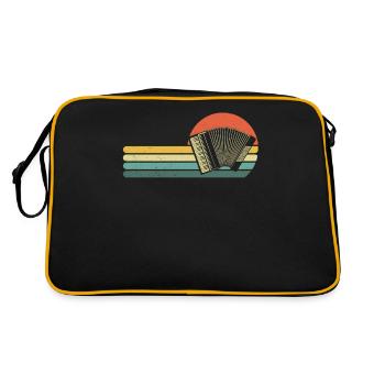 Accordion Styrian Harmonica Accordion - Retro Bag - black/gold - Back