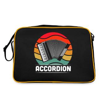 Accordion Styrian Harmonica Accordion - Retro Bag - black/gold - Back