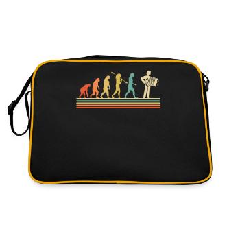 Accordion Styrian Harmonica Accordion - Retro Bag - black/gold - Back