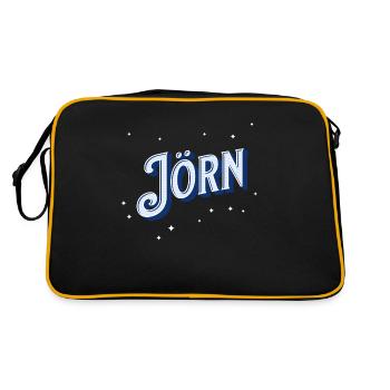 Jörn nom personnalisé - Sac Retro - noir/or - Dos