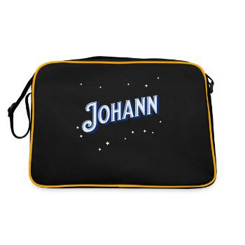 Johann Namen personalized - Retro Bag - black/gold - Back