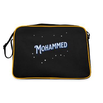 Muhammad's name personalized - Retro Bag - black/gold - Back