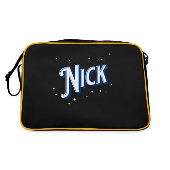 Nick name personalized - Retro Bag - black/gold - Back