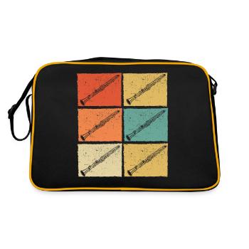 Clarinette Clarinettiste Clarinettiste - Sac Retro - noir/or - Dos