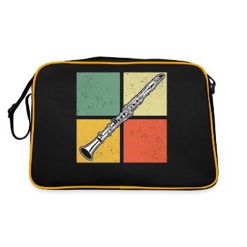 Clarinette Clarinettiste Clarinettiste - Sac Retro - noir/or - Dos