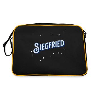 Nom Siegfried personnalisé - Sac Retro - noir/or - Dos