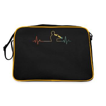 Clarinette Clarinettiste Clarinettiste - Sac Retro - noir/or - Dos