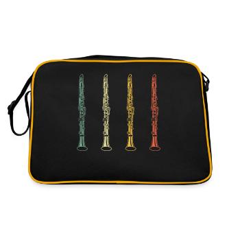Clarinette Clarinettiste Clarinettiste - Sac Retro - noir/or - Dos