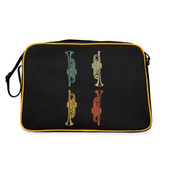 Trompettiste trompettiste Trompettiste - Sac Retro - noir/or - Dos