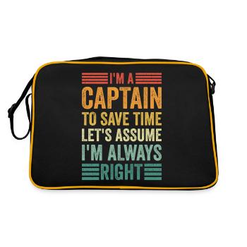 Schlepper Schleppboot Tug Life - Sac Retro - noir/or - Dos