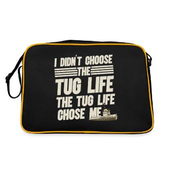 Schlepper Schleppboot Tug Life - Retro Bag - black/gold - Back