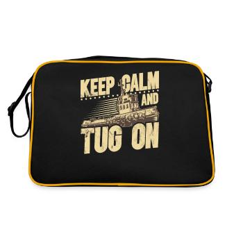 Schlepper Schleppboot Tug Life - Retro Bag - black/gold - Back