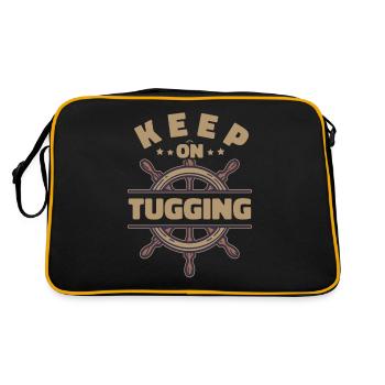 Schlepper Schleppboot Tug Life - Sac Retro - noir/or - Dos