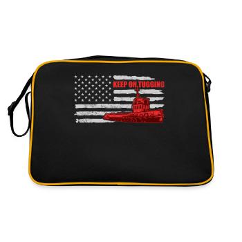 Schlepper Schleppboot Tug Life - Sac Retro - noir/or - Dos