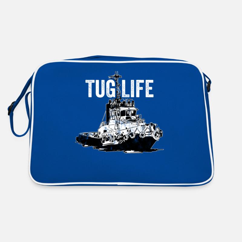 Schlepper Schleppboot Tug Life Retro Tasche