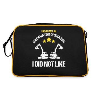 Excavators Excavators for excavator operators - Retro Bag - black/gold - Back