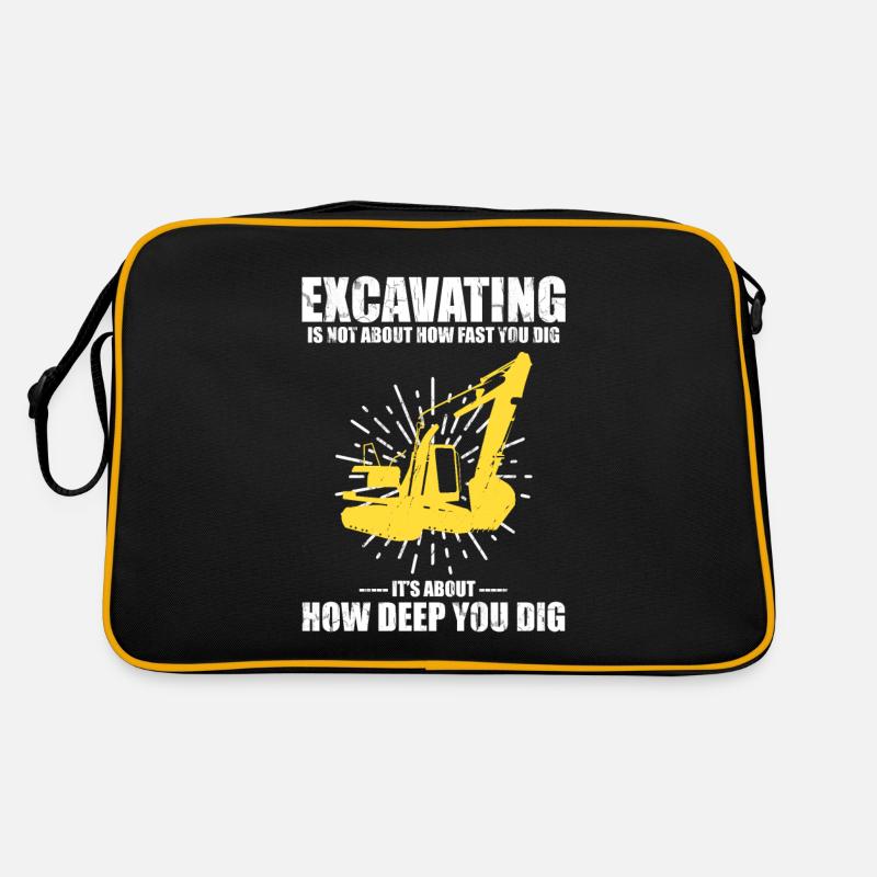 Excavator driver for excavator reverse drivers Retro Bag