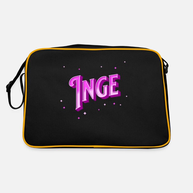 Inge name personalized Retro Bag